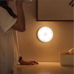 KanguruMarkt® Hareket Sensörlü Usb Şarjlı Spot Lamba Mıknatıslı ve Yapışkanlı Gün Işığı Renk Led