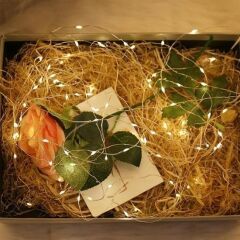 KanguruMarkt® Peri Led Işık 5 Metre (Sarı) Pilli Aydınlatma Şerit Saçak Spot Süsleme