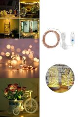 KanguruMarkt® Yılbaşı ve Özel Konsept Dekorasyon 5 Mt USB Bağlantılı Led Işık