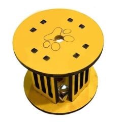 KanguruMarkt®  Mini Silindir Eğlenceli Renkli Sağlam Küçük Pati İzi Şekilli Kedi Oyuncağı