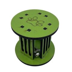 KanguruMarkt®  Mini Silindir Eğlenceli Renkli Sağlam Küçük Pati İzi Şekilli Kedi Oyuncağı