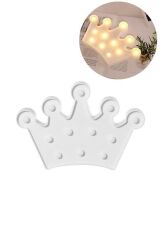 3D Dekoratif Pilli Kraliçe Tacı Model Gece Lambası