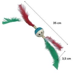 KanguruMarkt®Tüylü PüsküllüKedi OyuncağıDikkat Çekici Renkli Sevimli Evcil Hayvan Oyuncağı