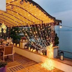 KanguruMarkt® 2x2 Metre 320 Led 8 Fonskiyonlu Dekoratif Led Günışığı Perde