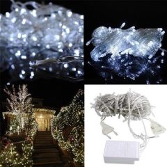 KanguruMarkt® 100 Ledli 8 Fonksiyonlu 10 Metre Led Aydınlatma Dekor Lambası (beyaz)