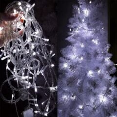 KanguruMarkt® 100 Ledli 8 Fonksiyonlu 10 Metre Led Aydınlatma Dekor Lambası (beyaz)