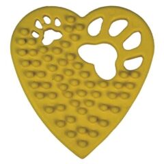 KanguruMarkt® Kalp Şekilli Tırtıklı Evcil Hayvanlar İçin Diş Kaşıma Çiğneme Oyuncağı