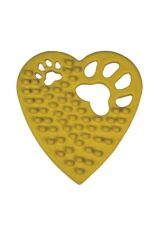 KanguruMarkt® Kalp Şekilli Tırtıklı Evcil Hayvanlar İçin Diş Kaşıma Çiğneme Oyuncağı