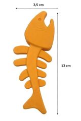 KanguruMarkt® Balık Kemiği İskelet Şekilli Renkli Plastik Kedi Oyuncağı