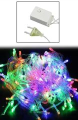 KanguruMarkt® 10 Metre 100 Ledli 8 Fonksiyonlu Karışık Renkli RGB Led Lamba