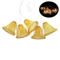 KanguruMarkt® Parti ve Özel Gün Dekorasyonu Çan Şeklinde Metal Şerit Led Işık