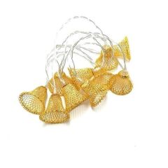 KanguruMarkt® Parti ve Özel Gün Dekorasyonu Çan Şeklinde Metal Şerit Led Işık