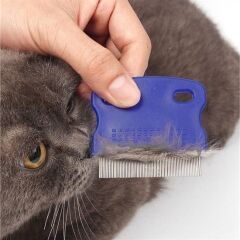 KanguruMarkt® Evcil Hayvan Kedi Köpek Pire Tarağı ve Köpek Gözyaşı Lekesi Tarağı