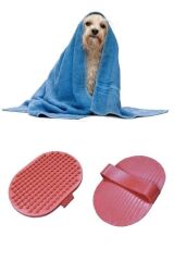 KanguruMarkt® Ergonomik Masajlı Evcil Hayvan Kedi Köpek Yıkama Fırçası Aparatı