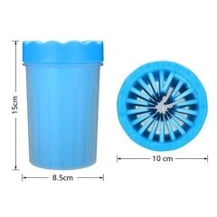 KanguruMarkt® Silikon Jel Fırçalı Kedi Köpek Pati Ayak Yıkama Temizleme Kovası (Küçük)