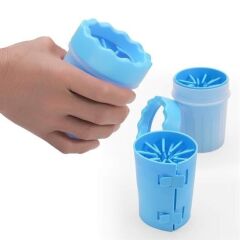 KanguruMarkt® Silikon Jel Fırçalı Kedi Köpek Pati Ayak Yıkama Temizleme Kovası (Küçük)