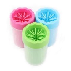 KanguruMarkt® Silikon Jel Fırçalı Kedi Köpek Pati Ayak Yıkama Temizleme Kovası (Küçük)