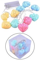 KanguruMarkt® 10lu Renkli Kalp Şeklinde Dekoratif Dolama Led Aydınlatması
