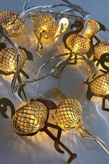 KanguruMarkt® 2 Metre Pilli İnce Tel Led Işık Zinciri Parti Aydınlatma