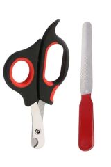 KanguruMarkt® Evcil Hayvan Tırnak Makası Ve Törpü Seti Manikür Pedikür Pati Bakım Aleti Kaymaz Sap