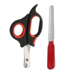 KanguruMarkt® Evcil Hayvan Tırnak Makası Ve Törpü Seti Manikür Pedikür Pati Bakım Aleti Kaymaz Sap