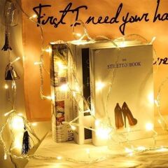 KanguruMarkt® 10 Metre 100 Ledli 8 Fonksiyonlu Dekoratif Lambader Sarı Lamba