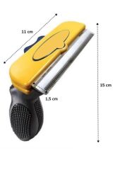 KanguruMarkt® Kedi ve Köpekler İçin Kısa Tüylü Köpek Tarağı Tüy Toplayıcı Tarak Large