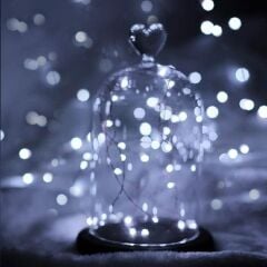 KanguruMarkt® Pilli 5 metre Dekoratif Peri Led Beyaz Aydınlatma Süsleme Lambası