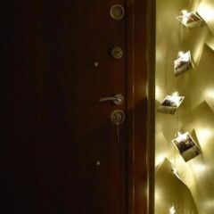 KanguruMarkt® Bakır Renkli Led Işıklı Fotoğraf Asma Işık Süsleme Mandalları