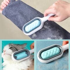 KanguruMarkt® Evcil Hayvanlar İçin Çift Taraflı Pet Fırçası Nemli Tüy Tarama Tarağı