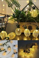 KanguruMarkt® Dekoratif Pilli Pineapple Ananas Pilli Şerit Led Işık (1 Metre)