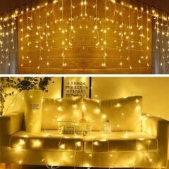 KanguruMarkt® 8 Fonksiyonlu 16 Saçaklı Perde Led 3 x 1 (Günışığı)