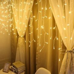 KanguruMarkt® 8 Fonksiyonlu 16 Saçaklı Perde Led 3 x 1 (Günışığı)