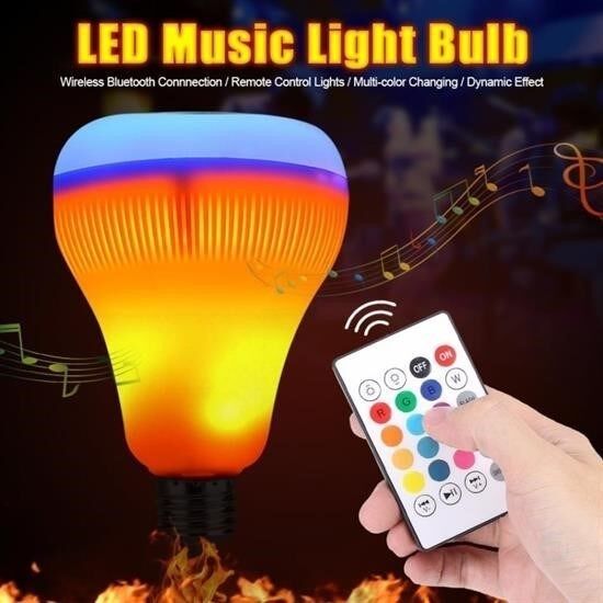 Kumandalı Bluetooth Hoparlör Ampul