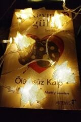 KanguruMarkt® Metal Örgülü Çam Ağacı Şeklinde Günışığı Şerit Led Işık Zinciri