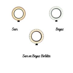 KanguruMarkt® 8inç 20cm Youtube Instagram Tiktok Selfie  Stüdyo Video Fotoğraf Ring Light  Tripod Led Halk