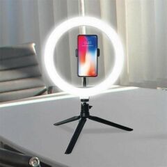 KanguruMarkt® 8inç 20cm Youtube Instagram Tiktok Selfie  Stüdyo Video Fotoğraf Ring Light  Tripod Led Halk