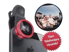 KanguruMarkt® Balık Gözü Cep Telefonu Lensi (Tüm Modellere Uyumlu)