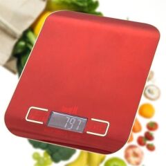 Hassas Ölçümlü Max 5 Kg Led Ekran Platin Mutfak Tartısı
