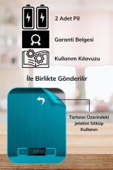 KanguruMarkt® TF 1002 Hassas Ölçümlü  Maksimum 5 Kg Kapasiteli Led Ekran Platin Dijital Mutfak Tartısı