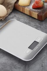 Hassas Ölçümlü Max 5 Kg Led Ekran Platin Mutfak Tartısı