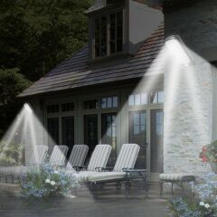 Sensörlü Güneş Enerjisi İle Şarj Olabilen Duvara Monte Solar Aydınlatma