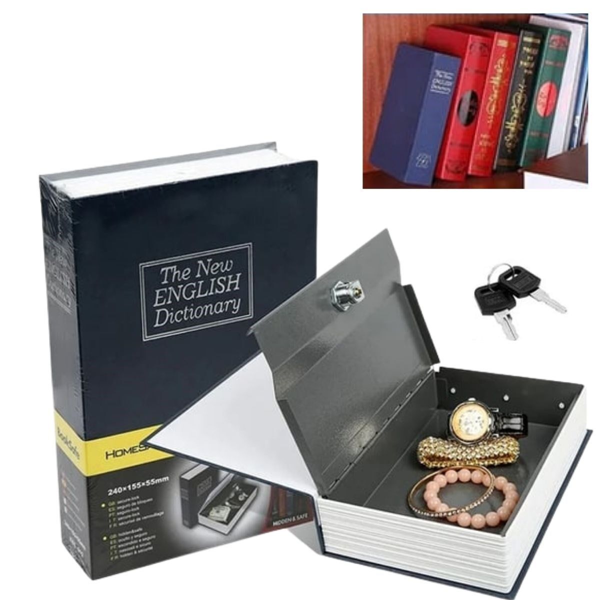 KanguruMarkt® Kitap Görünümlü Gizli Kasa