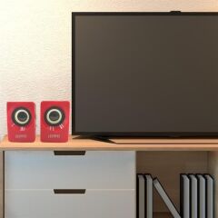 Multimedia USB ve Jacklı Mini Hoparlör Yüksek Stereo Ses Sistemi