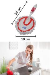 KanguruMarkt® Mikrofiber Duster Toz Leke Kir Alıcı Temizleyici Tutacaklı Temizlik Bezi Aparatı Malzemesi