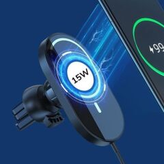 15w Mıknatıslı Takılabilen Hızlı Şarj Tüm Cihaz Ve Araçlara Uyumlu