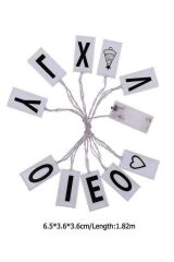 KanguruMarkt® 10lu Lightbox Işıklı Harf Mesaj Panosu Dekoratif  Harf Işık Zinciri