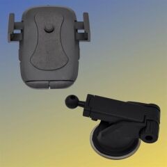 KanguruMarkt® 360 Derece Dönen Torpido Üstü Uzunluk Ayarlamalı Vantuzlu Teleskopik Araç Telefon Tutucu