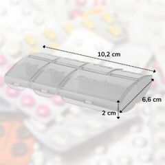 KanguruMarkt® Haftalık 7 Bölmeli İlaç Saklama ve Hatırlatma Kutusu