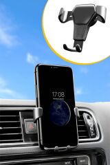 KanguruMarkt®  Araç İçi Klima Izgarasına Takılabilen Plastik Oto Telefon Tutucu Gravity